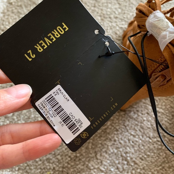 F21 brown lace up sandals - Picture 6 of 6